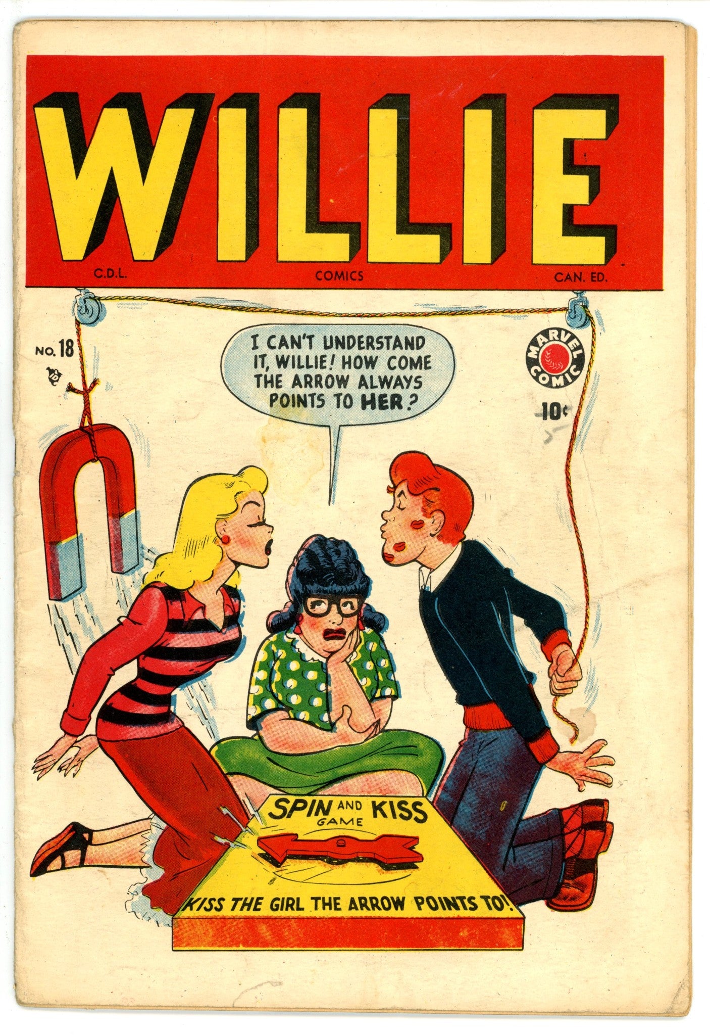 Willie 18 Canadian Price Variant VG+ (1948)