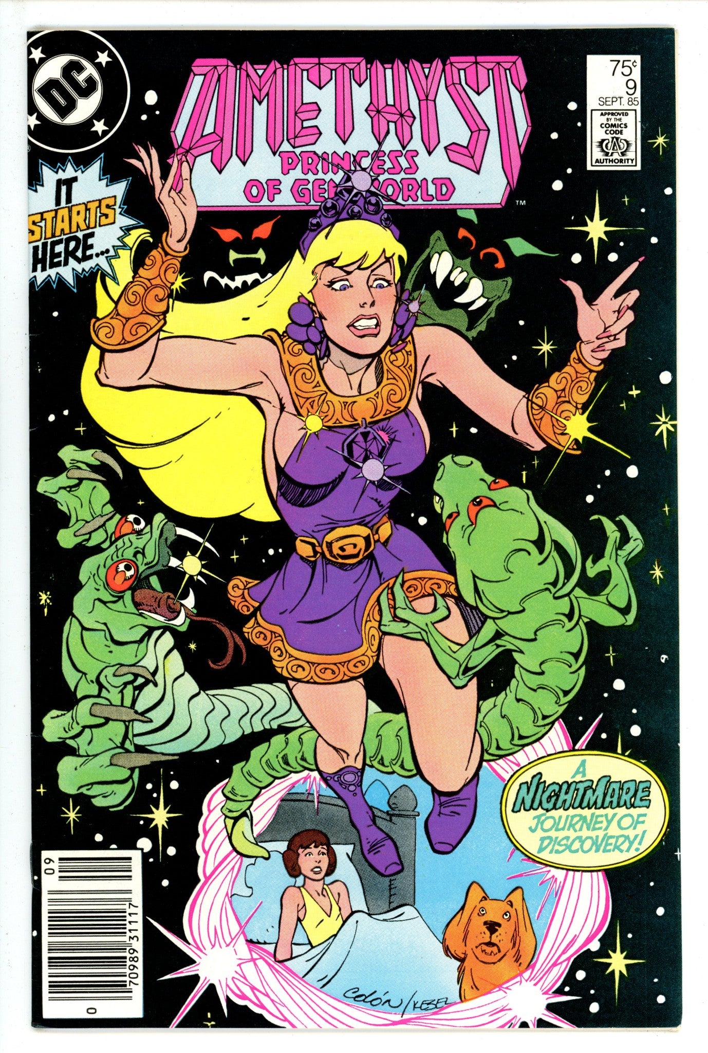 Amethyst Vol 1 9 Newsstand (1985)
