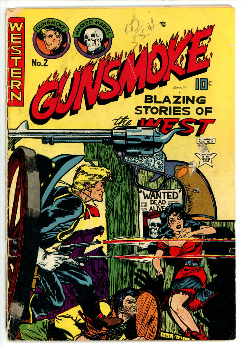 Gunsmoke 2 Canadian Price Variant GD+ (1949)