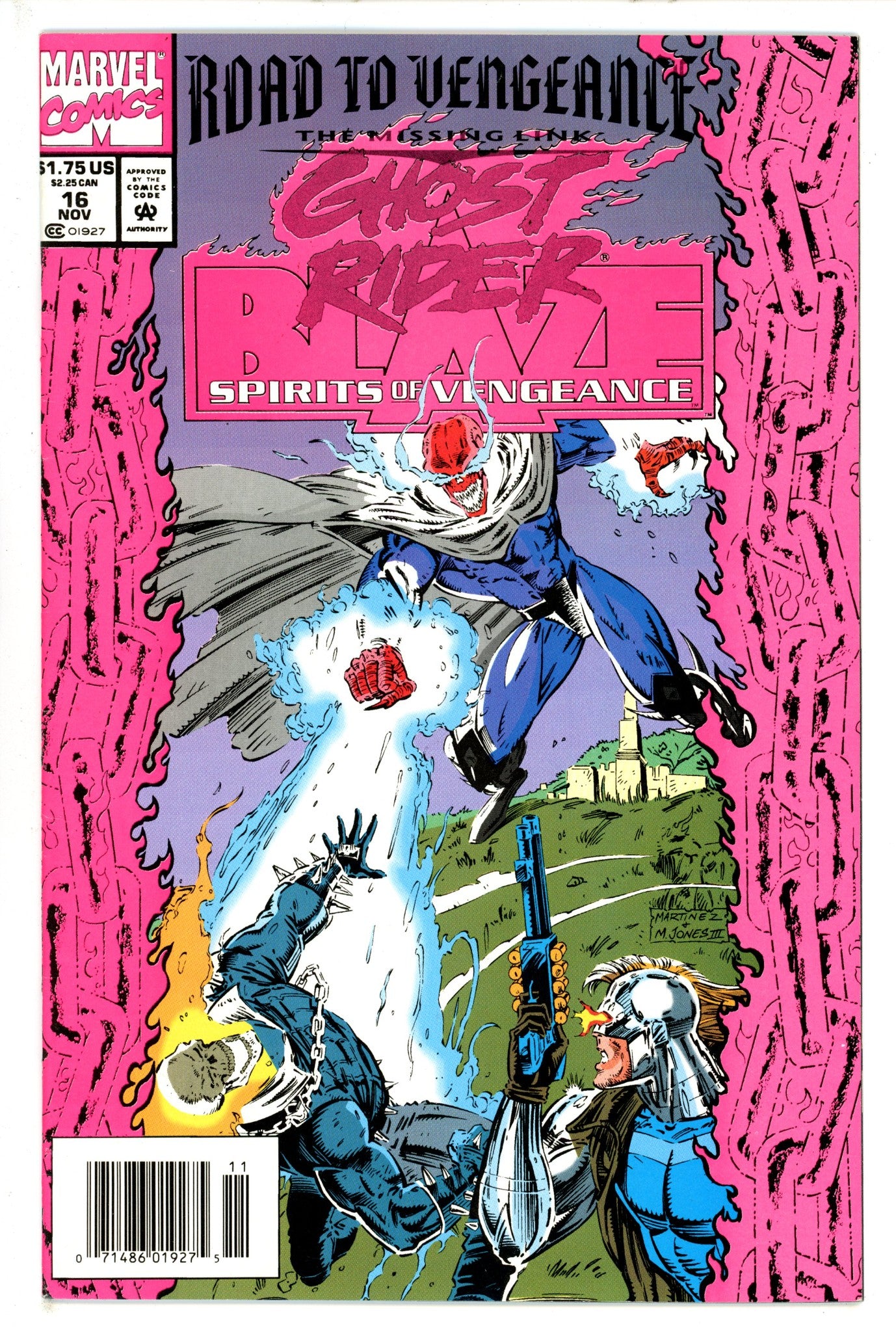 Ghost Rider / Blaze: Spirits of Vengeance 16 Newsstand (1993)