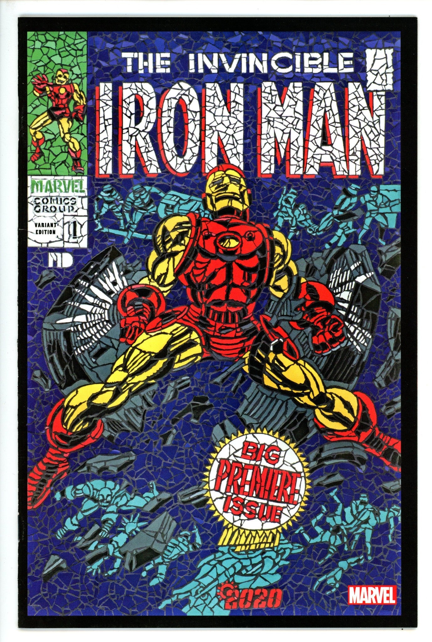 Iron Man 2020 1 DiMasi Shattered Variant