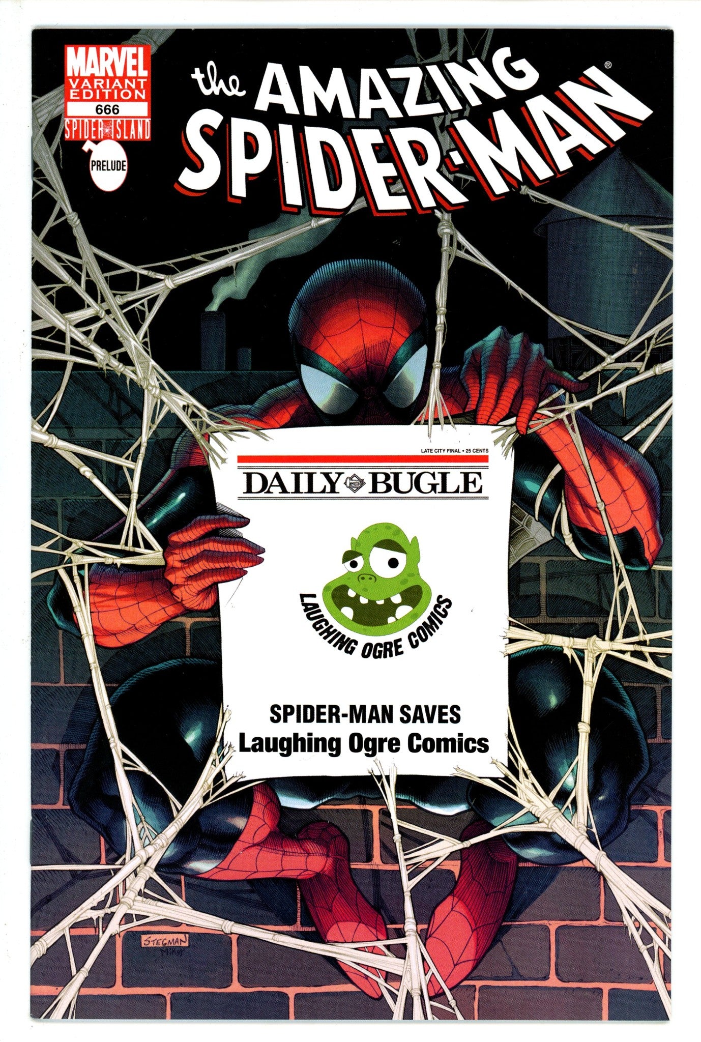 The Amazing Spider-Man Vol 2 666 Laughing Ogre Comics Variant NM-
