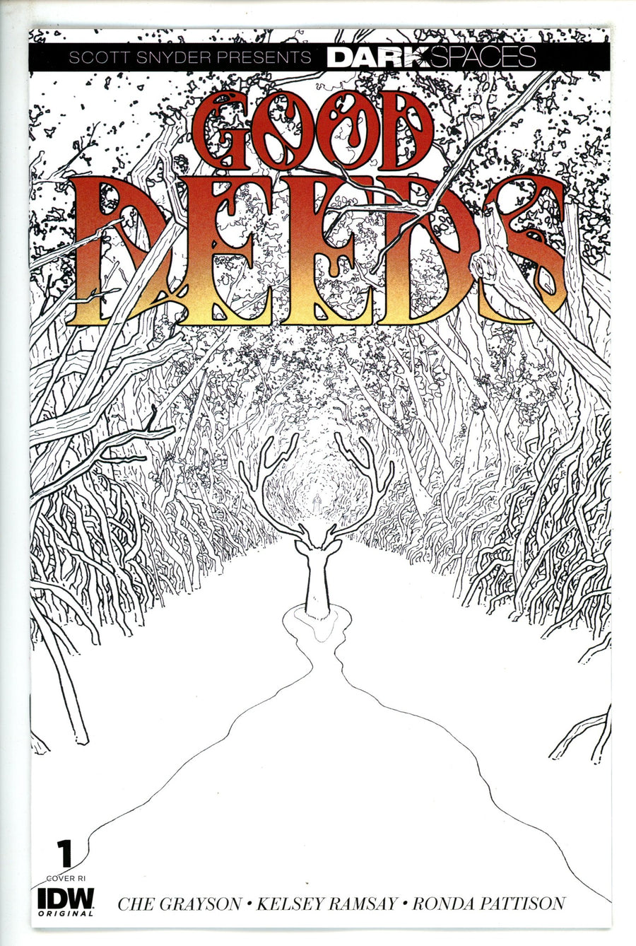 Dark Spaces Good Deeds 1 Sherman B&W Incentive Variant NM (2023)