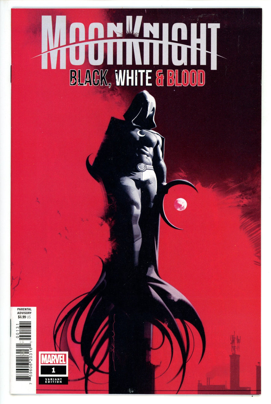 Moon Knight Black, White and Blood 1 Dekal Variant NM-