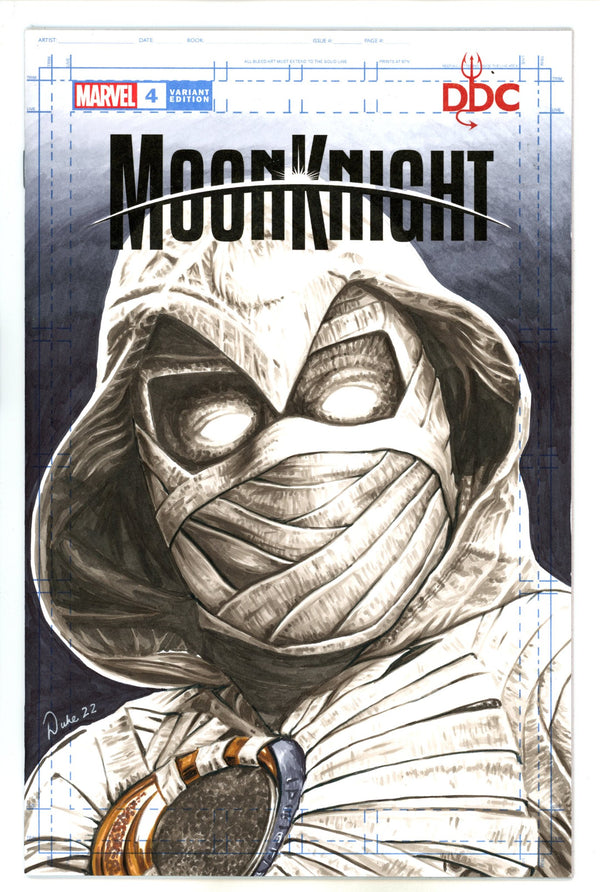 Moon Knight Vol 9 4 Blank Variant With David Duke Sketch