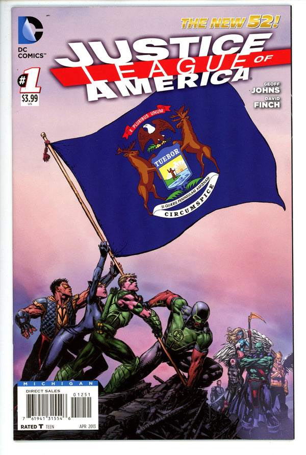 Justice League of America Vol 3 1 Michigan Flag Variant