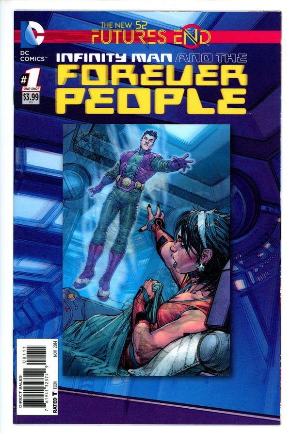Infinity Man and the Forever People: Futures End 1 3-D Motion Cover