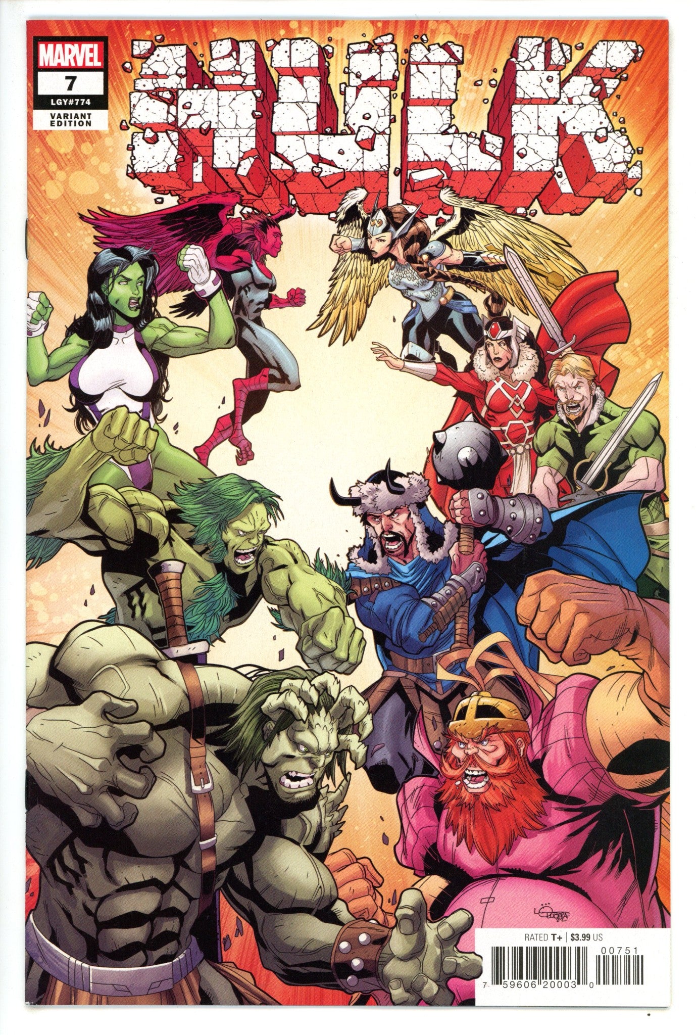 Hulk Vol 4 7 Lubera Variant NM