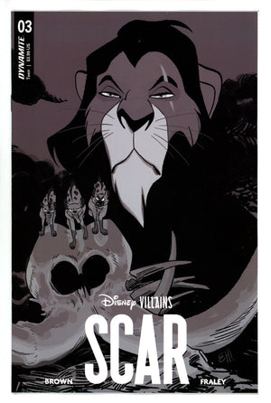 Disney Villains Scar 3 Henderson B&W Incentive Variant (2023)