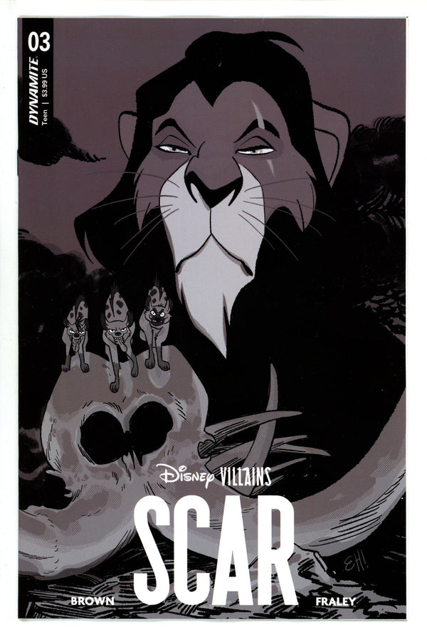 Disney Villains Scar 3 Henderson B&W Incentive Variant (2023)