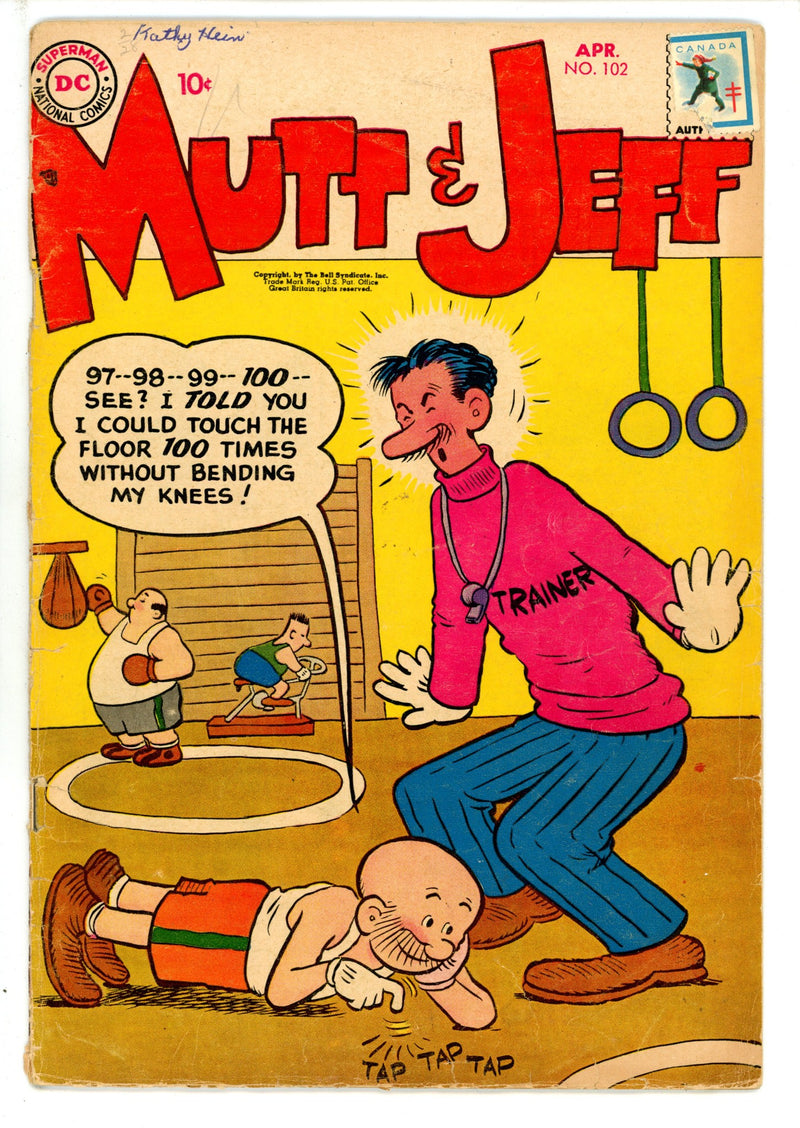 Mutt & Jeff 102 VG- (1958)