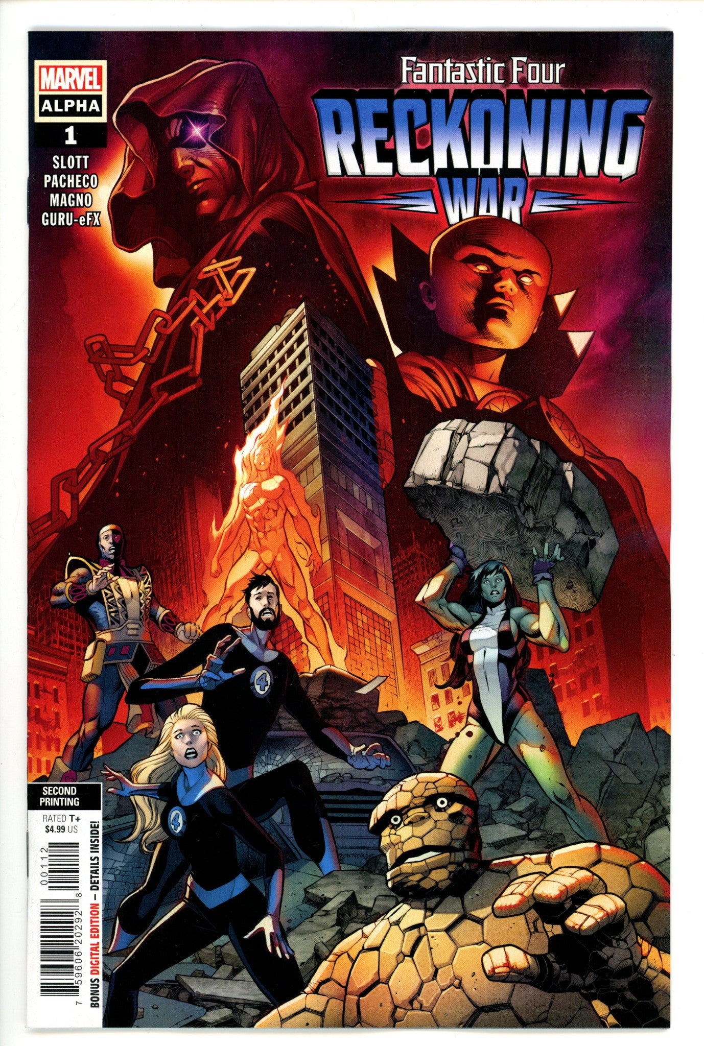 Fantastic Four Reckoning War Alpha 1 2nd Print (2022)