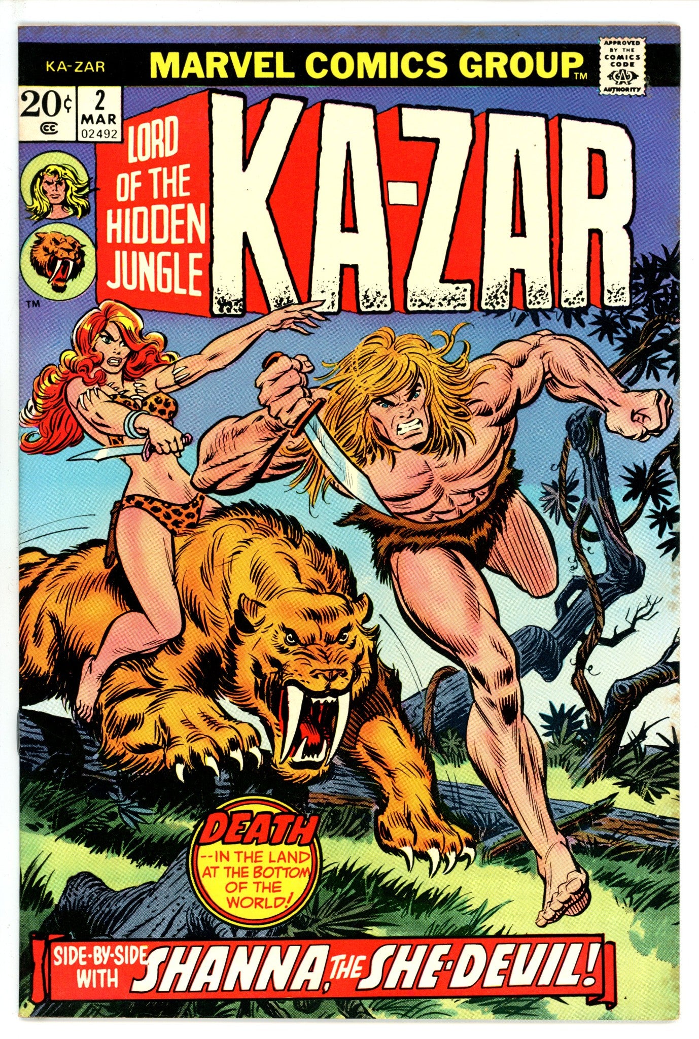 Ka-Zar Vol 2 2 VF- (1974)