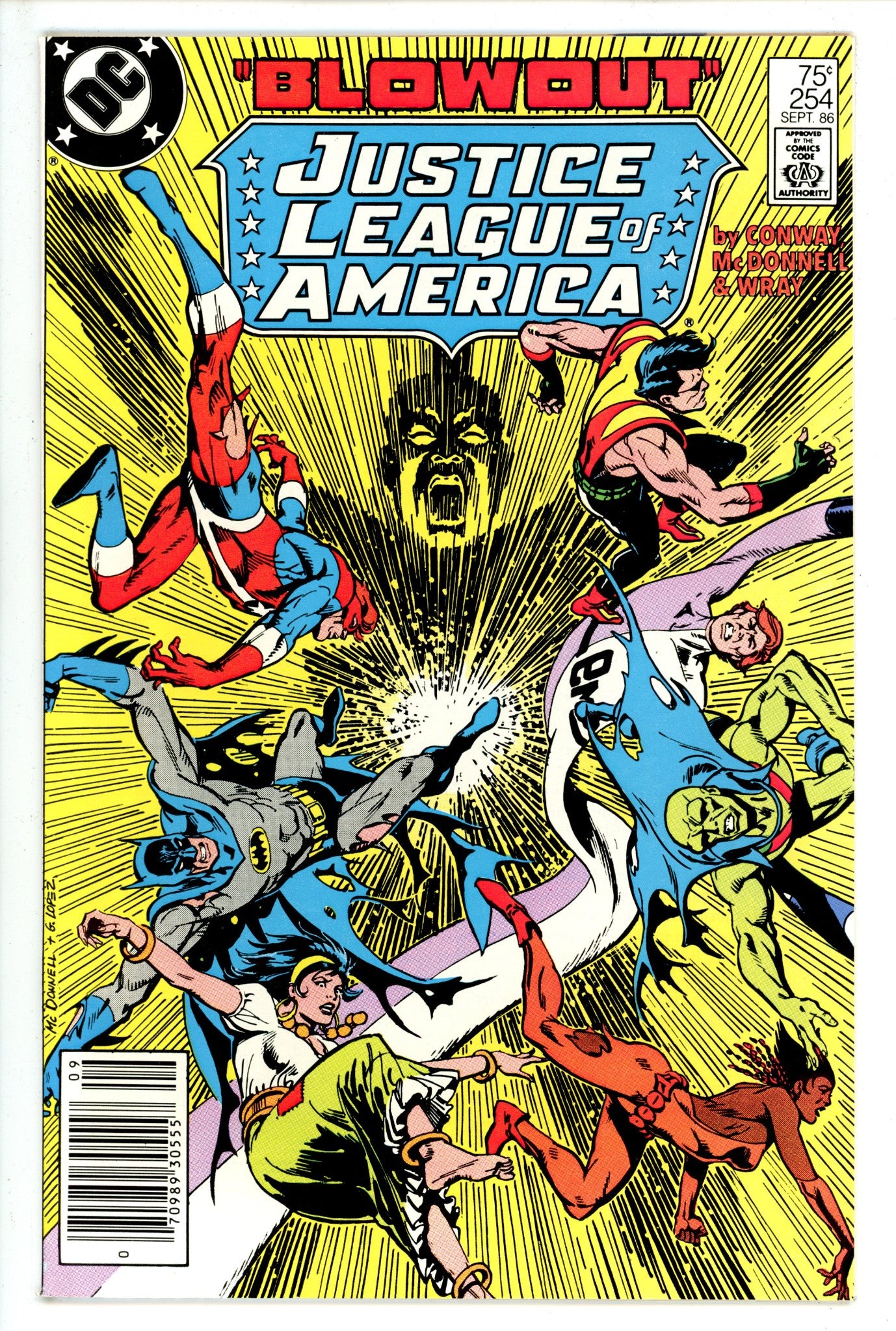 Justice League of America Vol 1 254 Newsstand (1986)