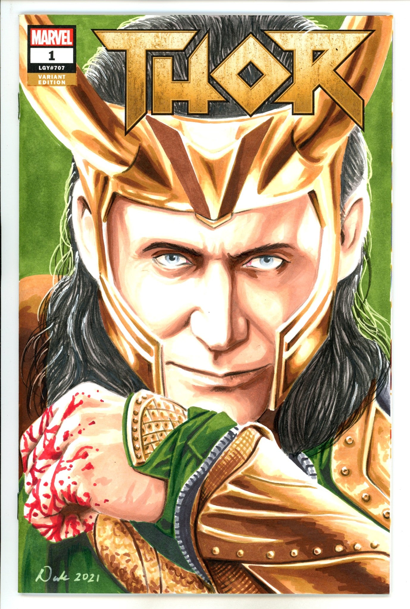 Thor Vol 5 1 (707) Blank Variant With David Duke Sketch