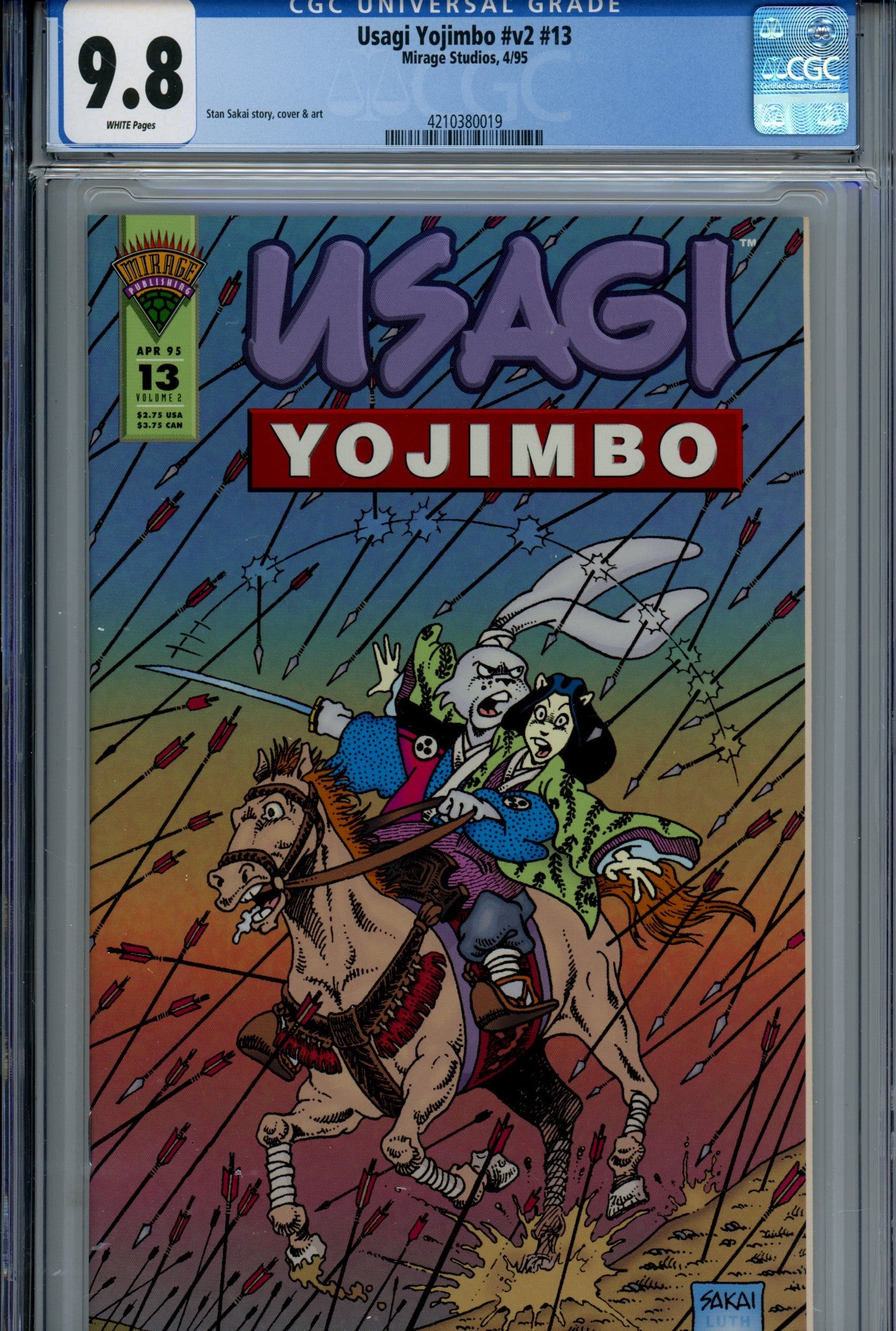Usagi Yojimbo Vol 2 13 CGC 9.8 (1995)