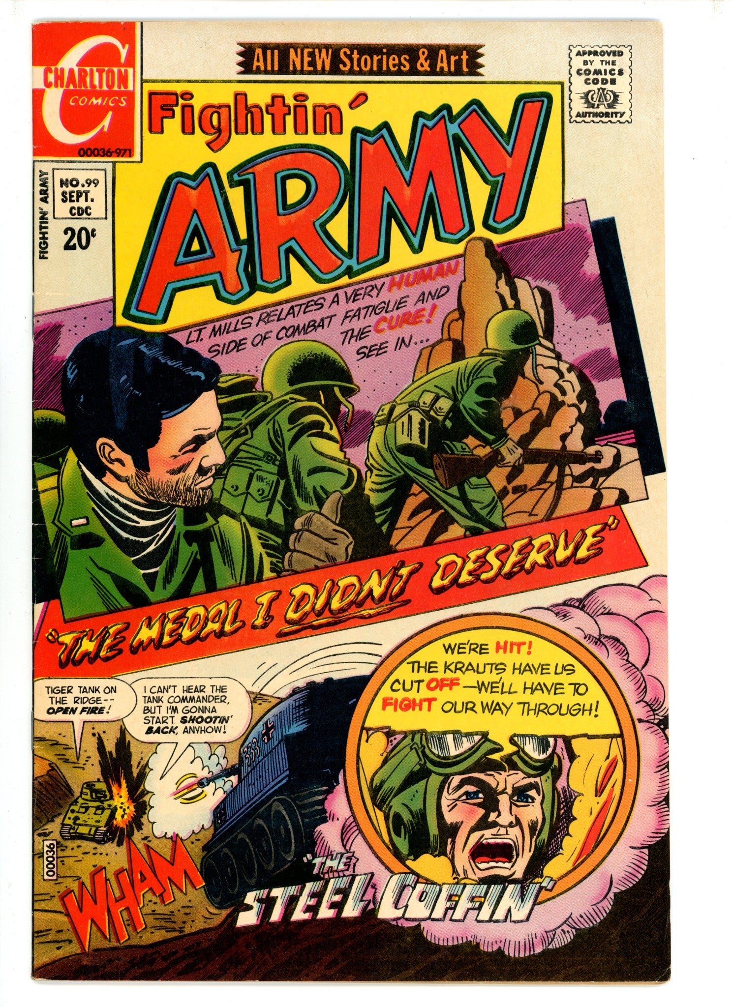Fightin' Army 99 VF- (1971)