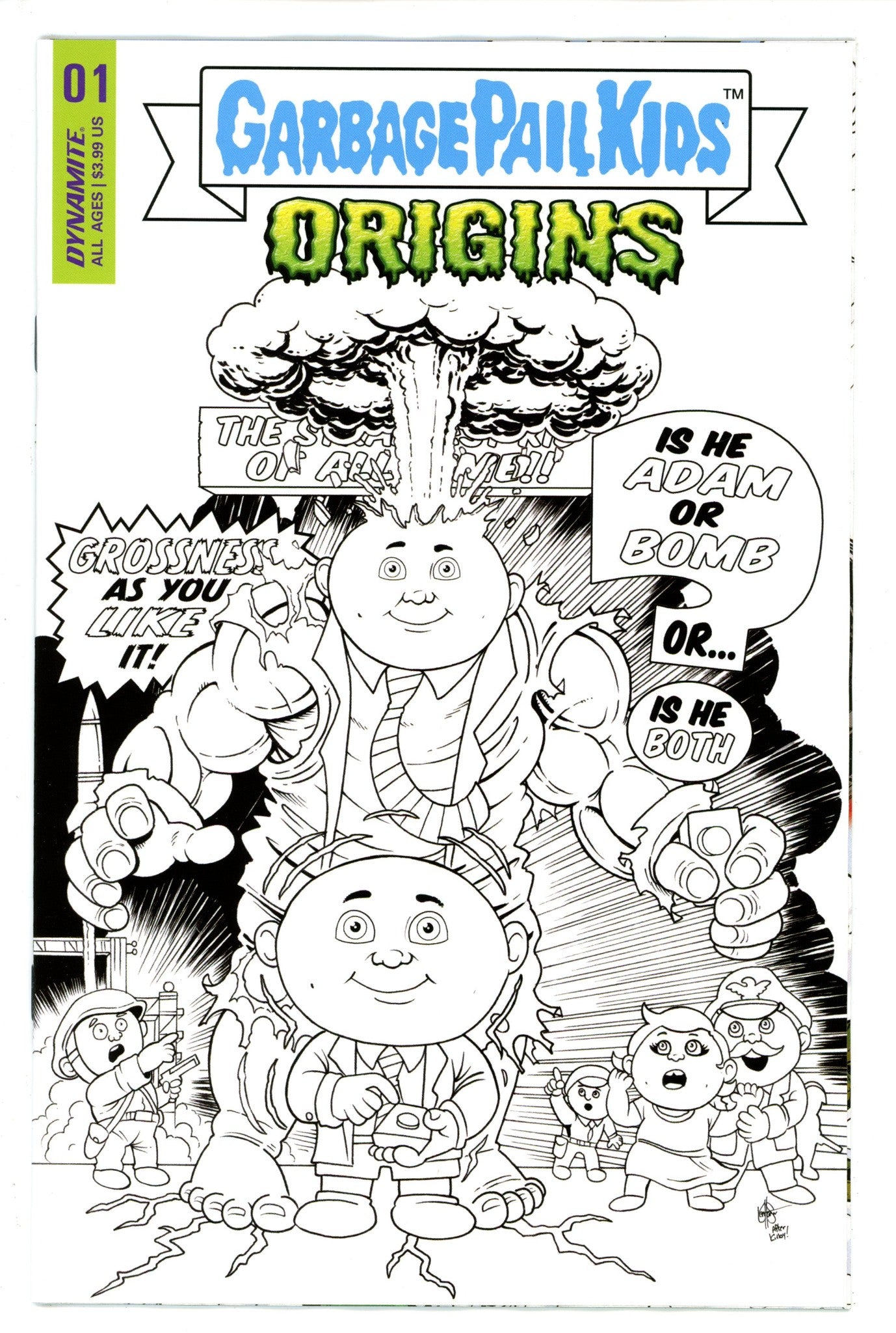 Garbage Pail Kids Origins 1 Haeser Variant