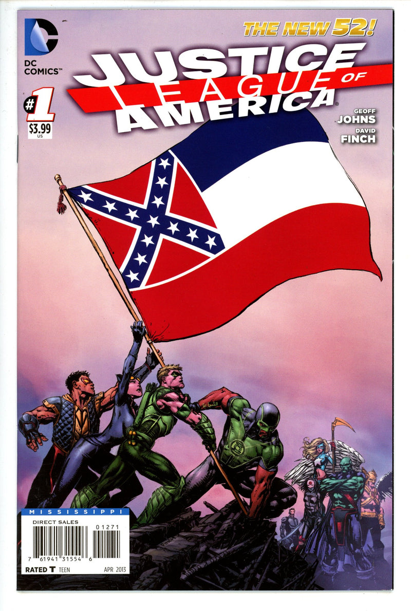 Justice League of America Vol 3 1 Mississippi Flag Variant VF/NM