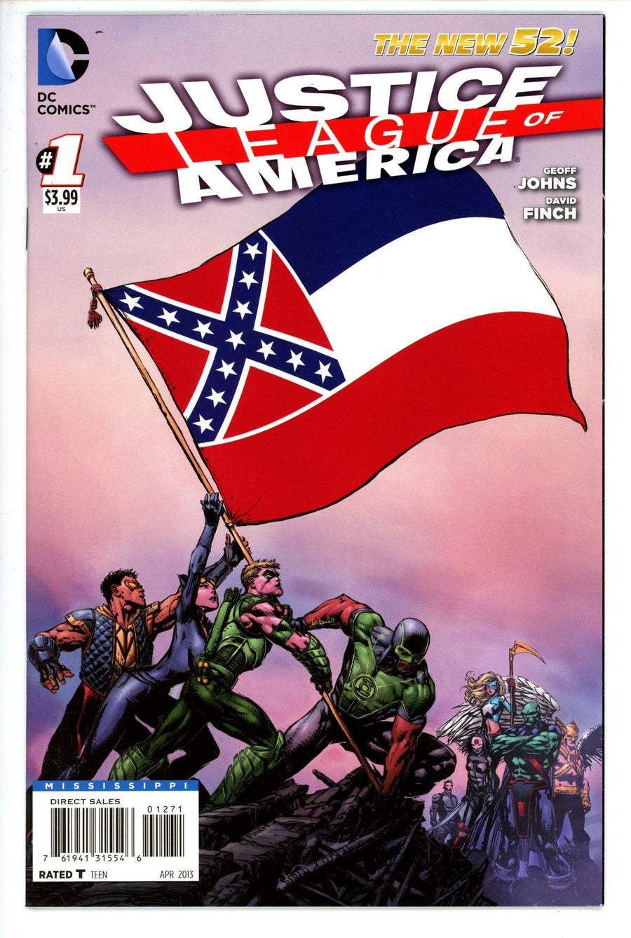 Justice League of America Vol 3 1 Mississippi Flag Variant VF/NM