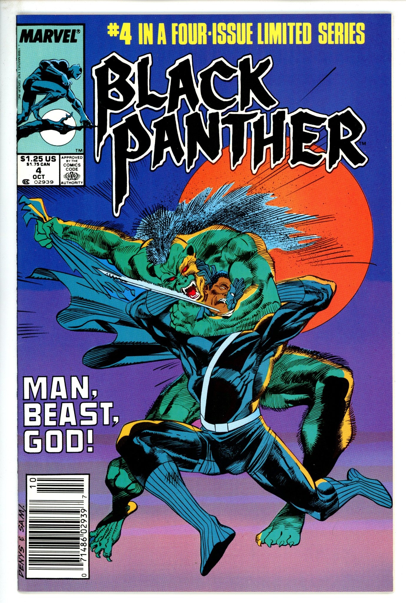 Black Panther Vol 2 4 Newsstand NM- (1988)