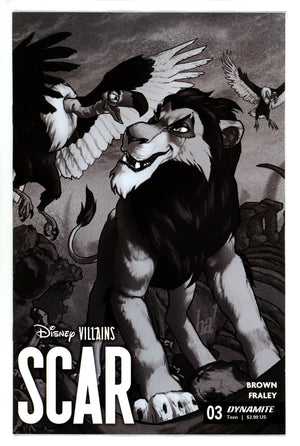 Disney Villains Scar 3 Ha B&W Incentive Variant (2023)