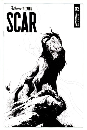Disney Villains Scar 3 Lee B&W Incentive Variant (2023)