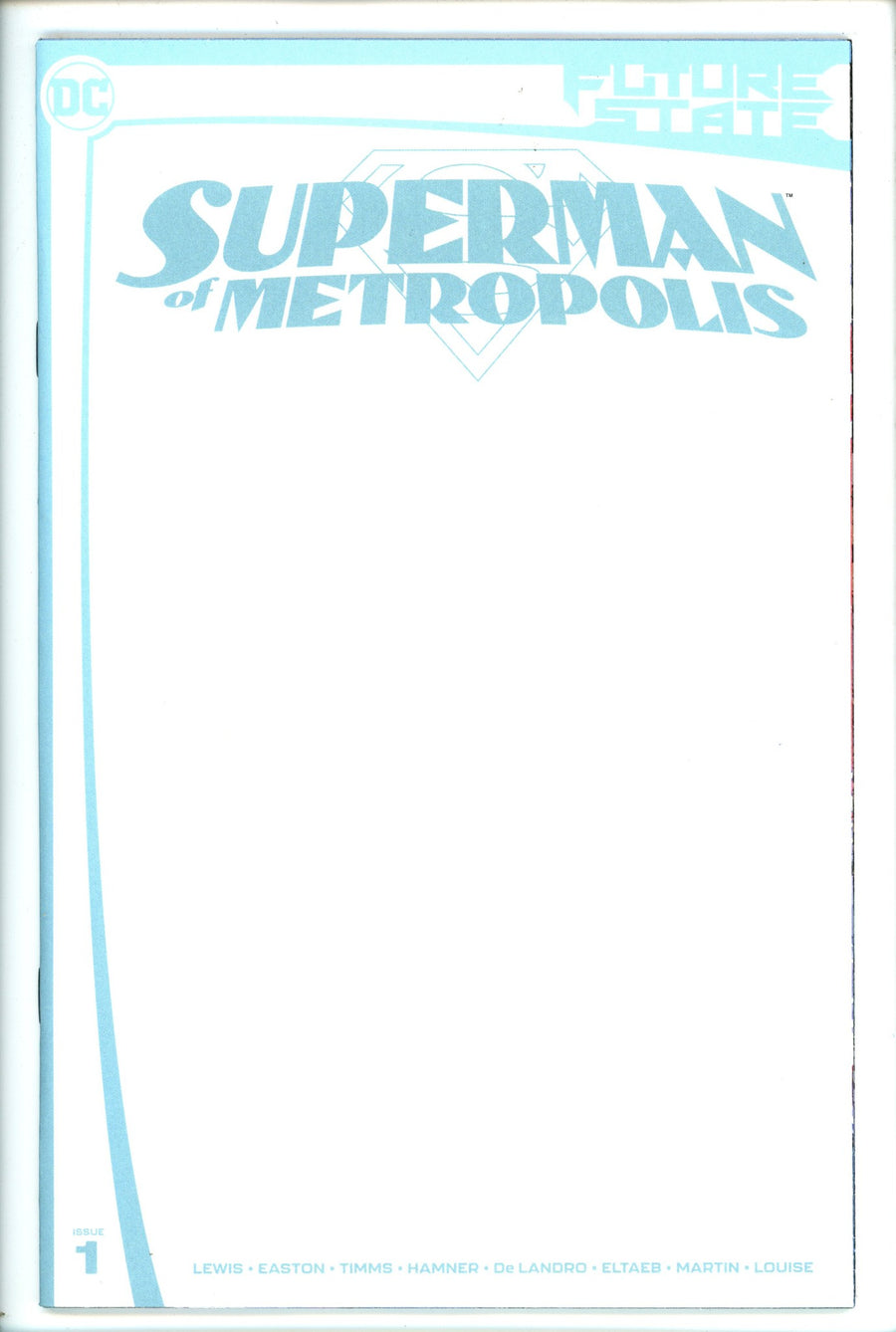 Future State Superman of Metropolis 1 Blank Variant-DC-CaptCan Comics Inc