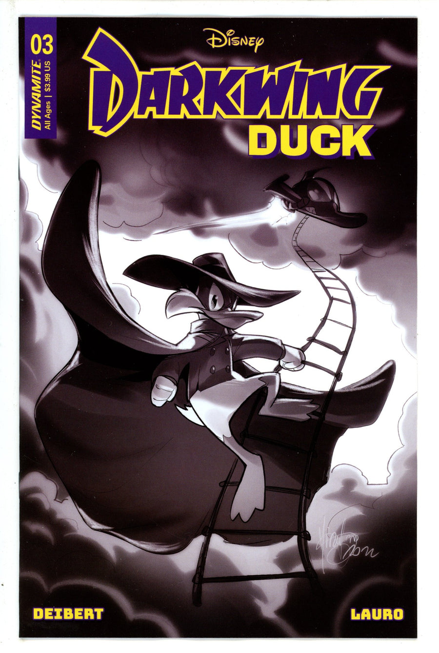 Darkwing Duck 3 Andolfo B&W Incentive Variant (2023)