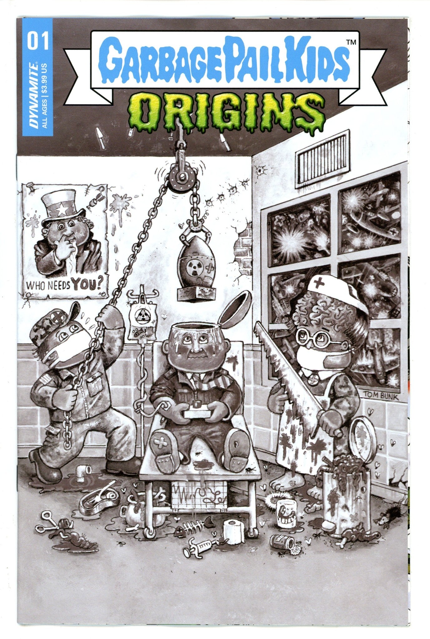 Garbage Pail Kids Origins 1 Bunk Variant (2022)