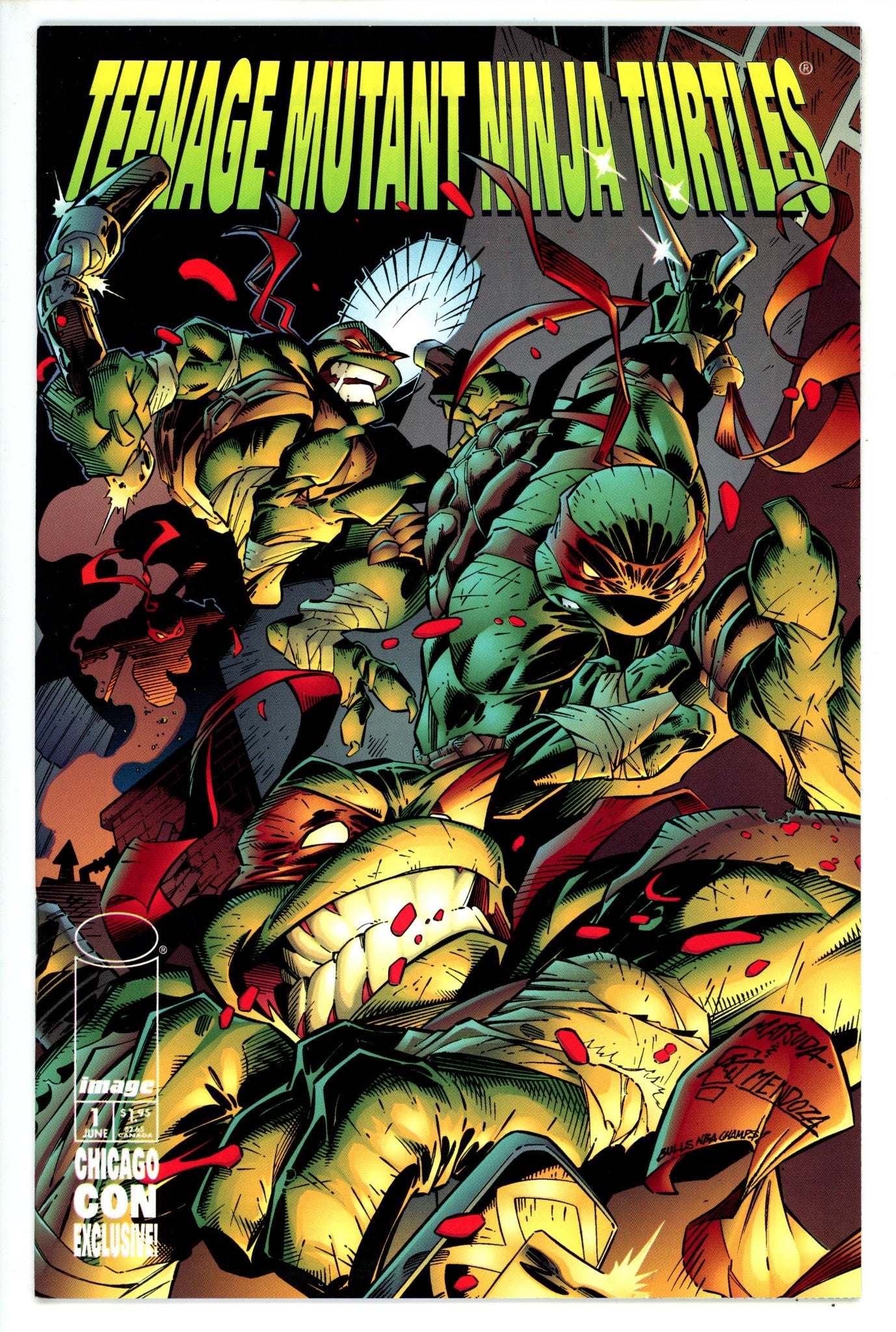 Teenage Mutant Ninja Turtles Vol 3 1 Chicago Con Exclusive NM-