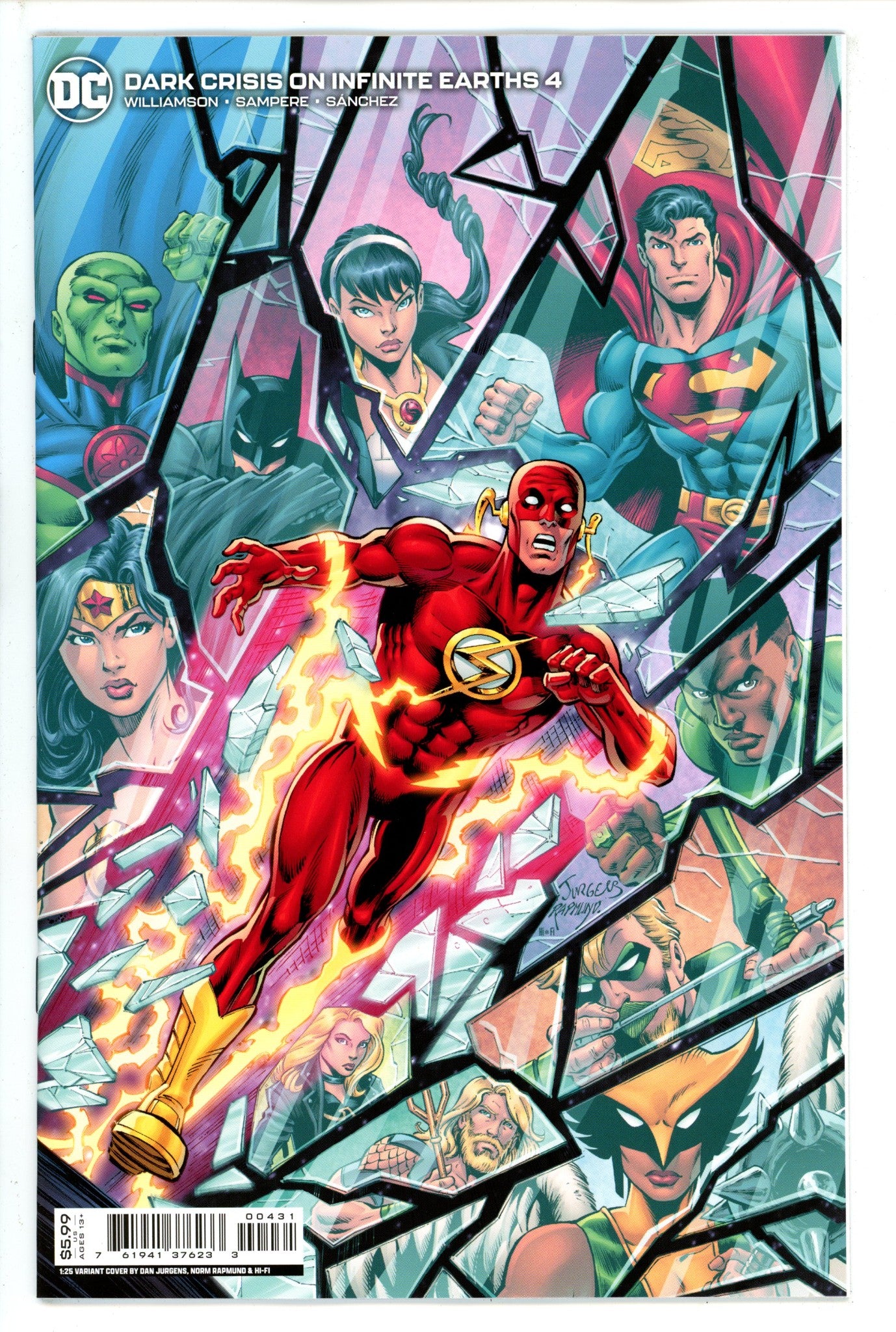 Dark Crisis on Infinite Earths 4 Jurgens Variant NM+ (2022)