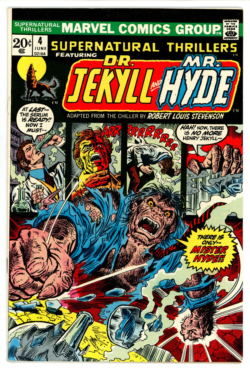 Supernatural Thrillers 4 Top Staple Detached Apparent VF- (1973)