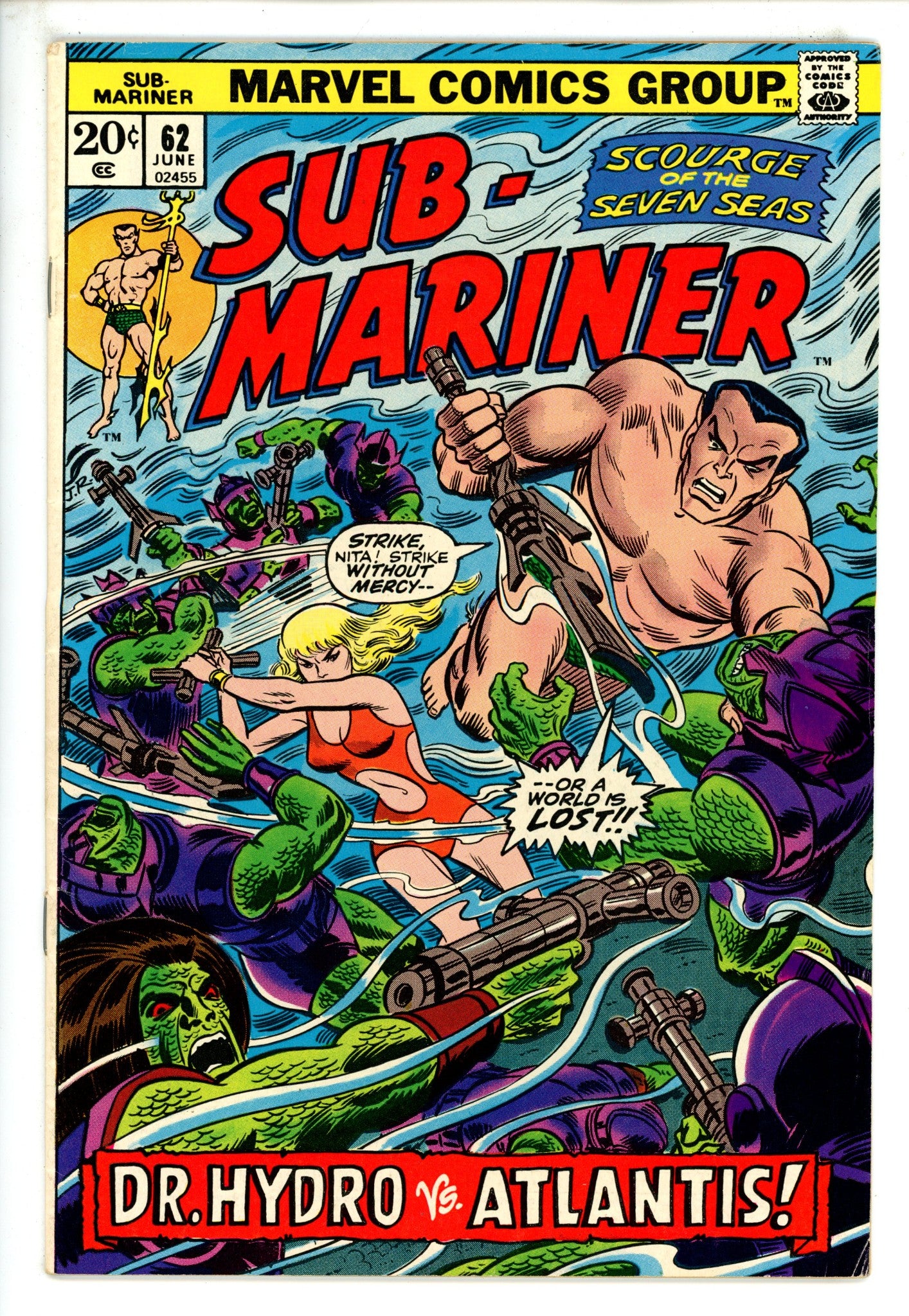 Sub-Mariner Vol 1 62 FN+ (1973)