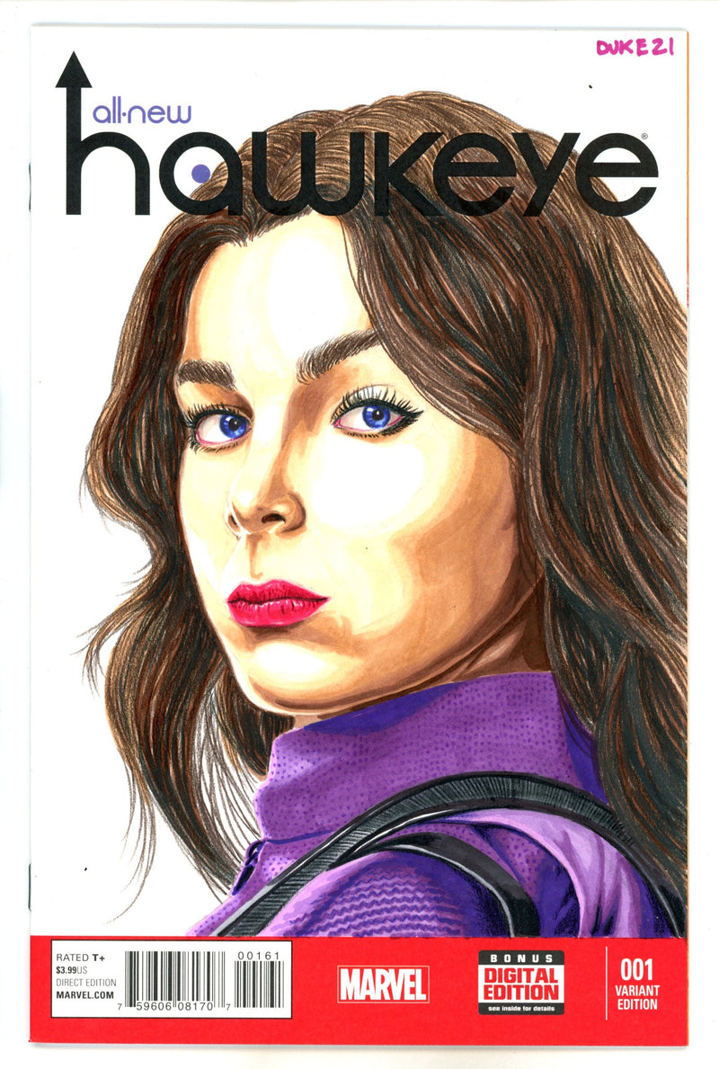 All-New Hawkeye Vol 1 1 Blank Variant With David Duke Sketch