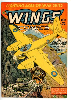Wings Comics 42 FN- (1944)