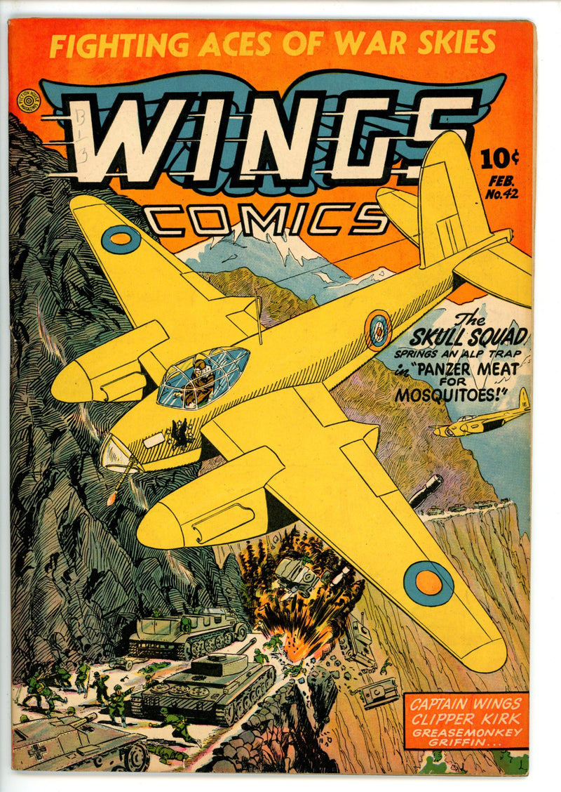 Wings Comics 42 FN- (1944)