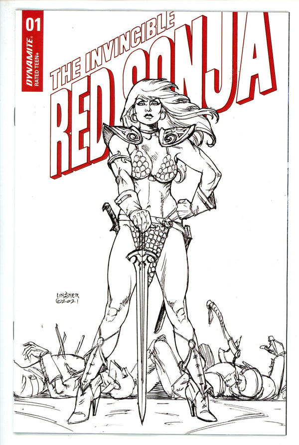 Invincible Red Sonja 1 Linsner Variant