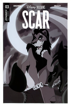 Disney Villains Scar 3 Forstner B&W Incentive Variant (2023)