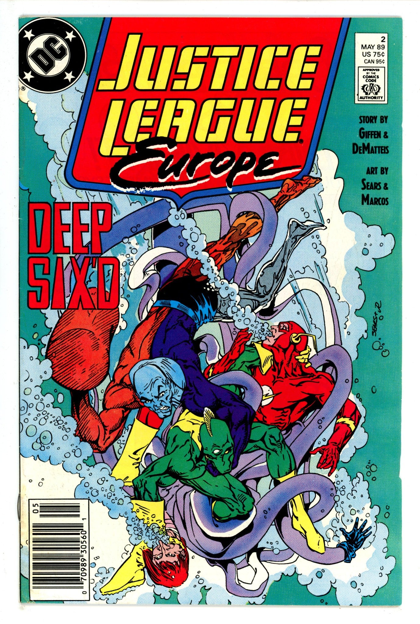 Justice League Europe 2 Newsstand (1989)