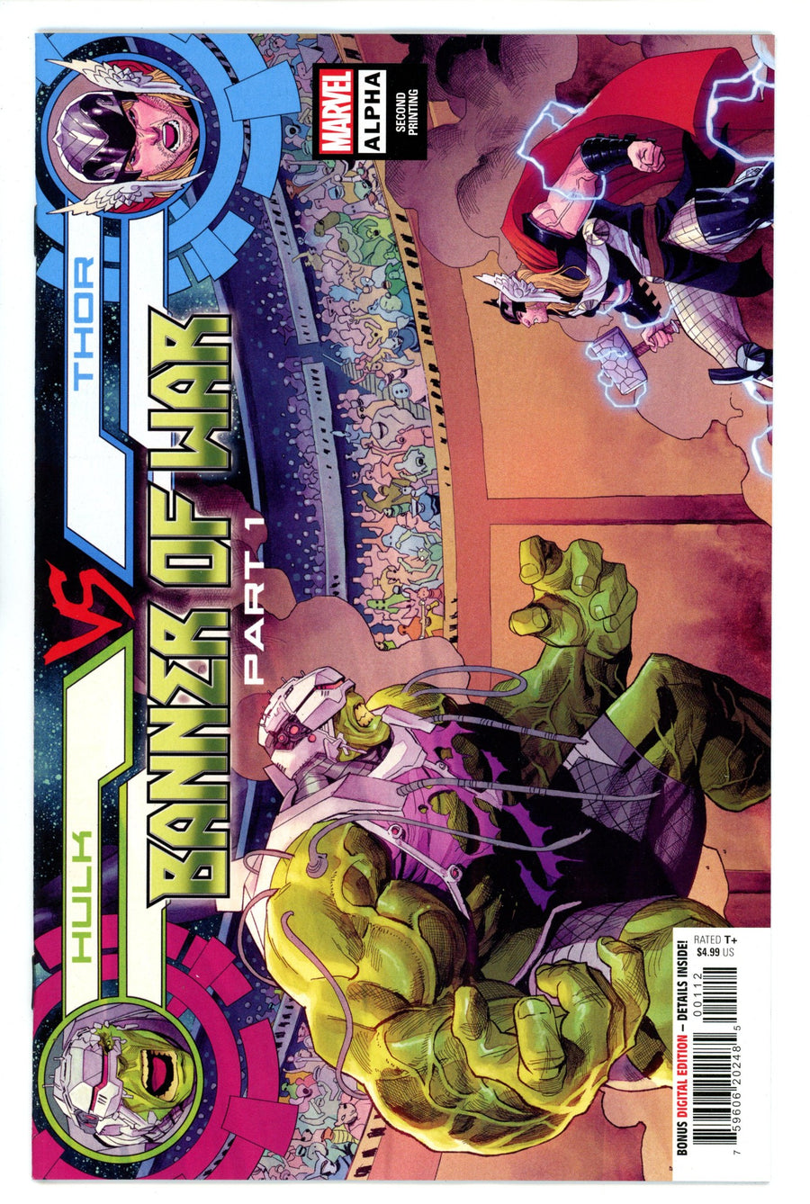 Hulk vs Thor Banner War Alpha 1 2nd Print (2022)