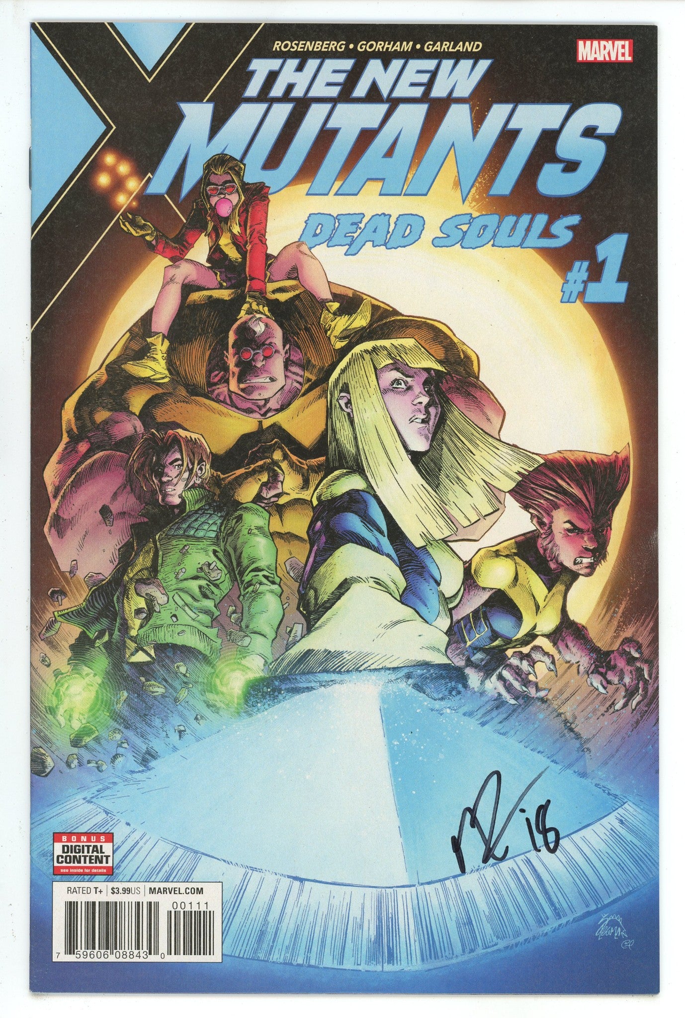 New Mutants Dead Souls 1 Signed Rosenberg