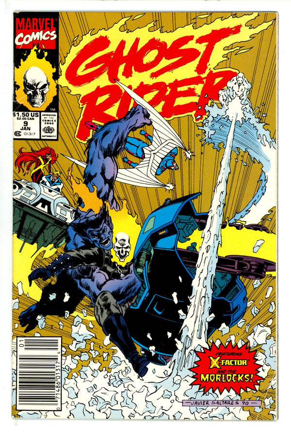 Ghost Rider Vol 2 9 Newsstand (1990)