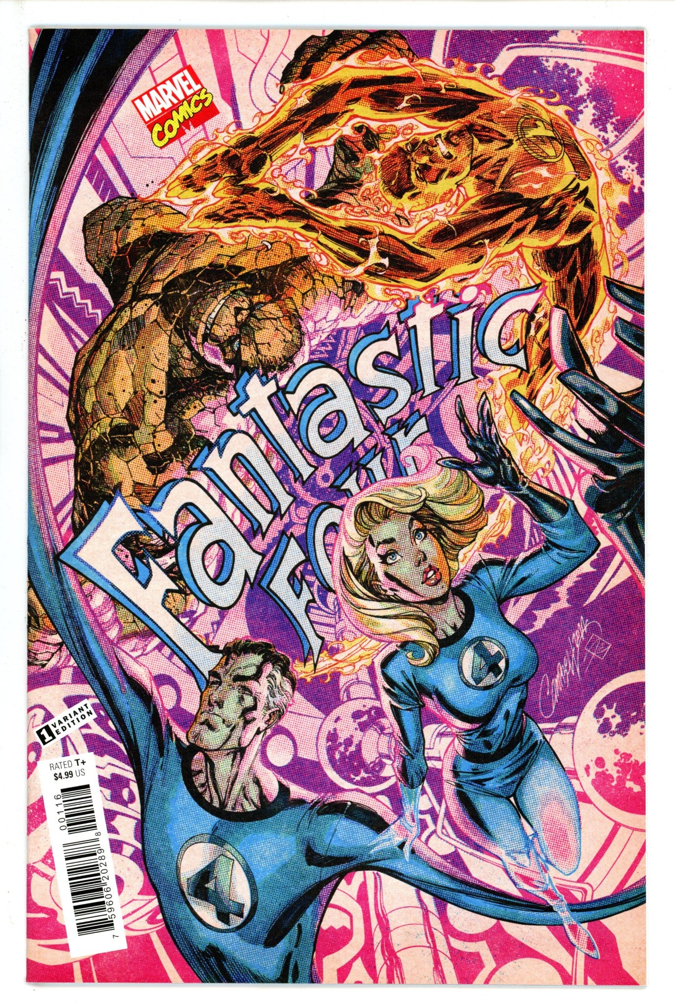 Fantastic Four Vol 7 1 Retro Variant NM-