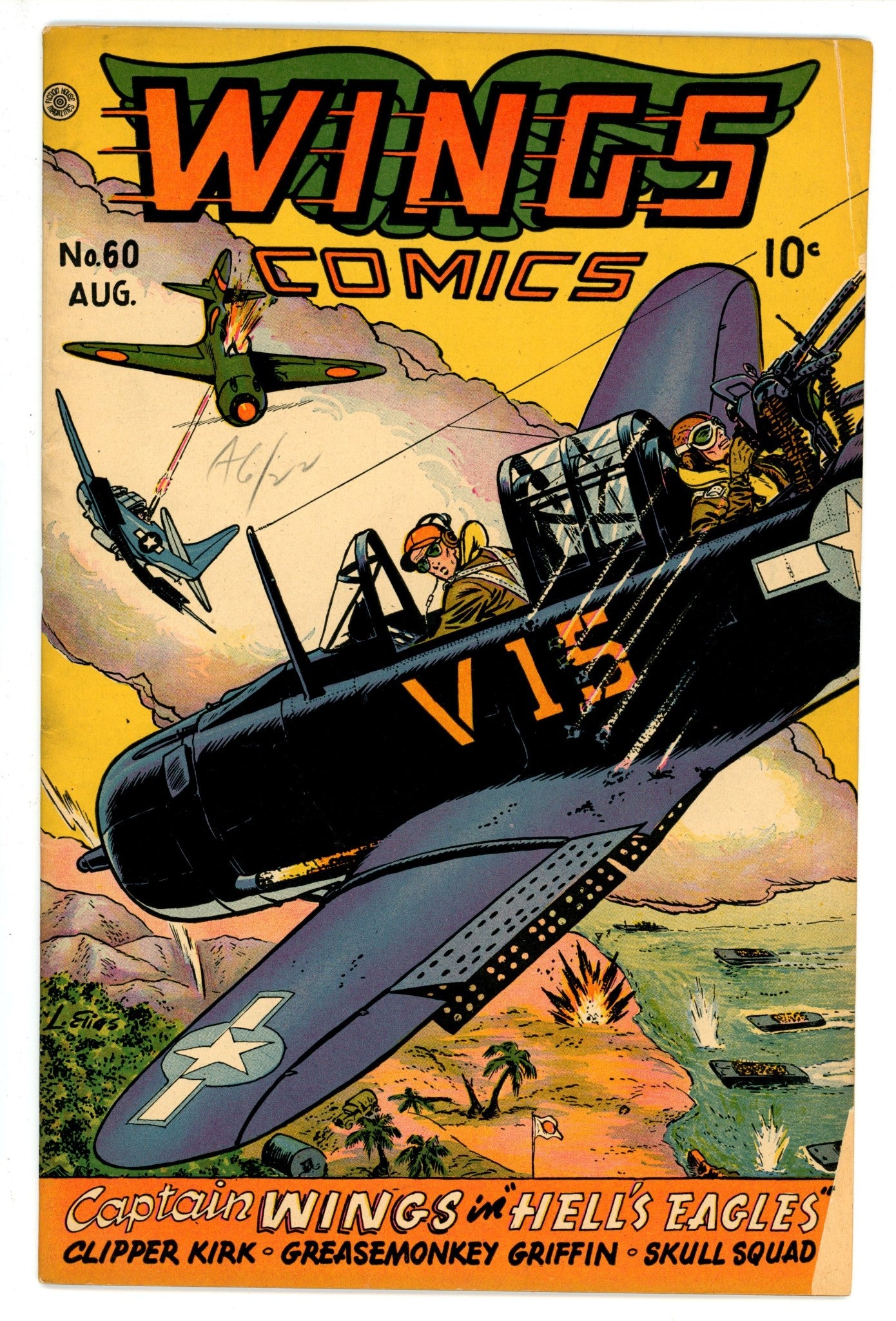 Wings Comics 60 VG+ (1945)