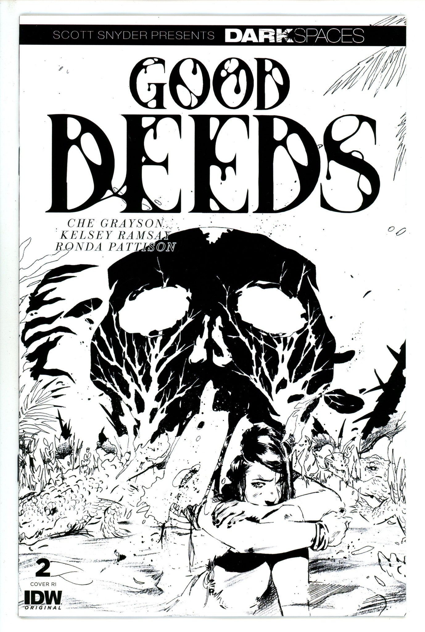 Dark Spaces Good Deeds 2 Ramsay B&W Incentive Variant VF/NM (2023)