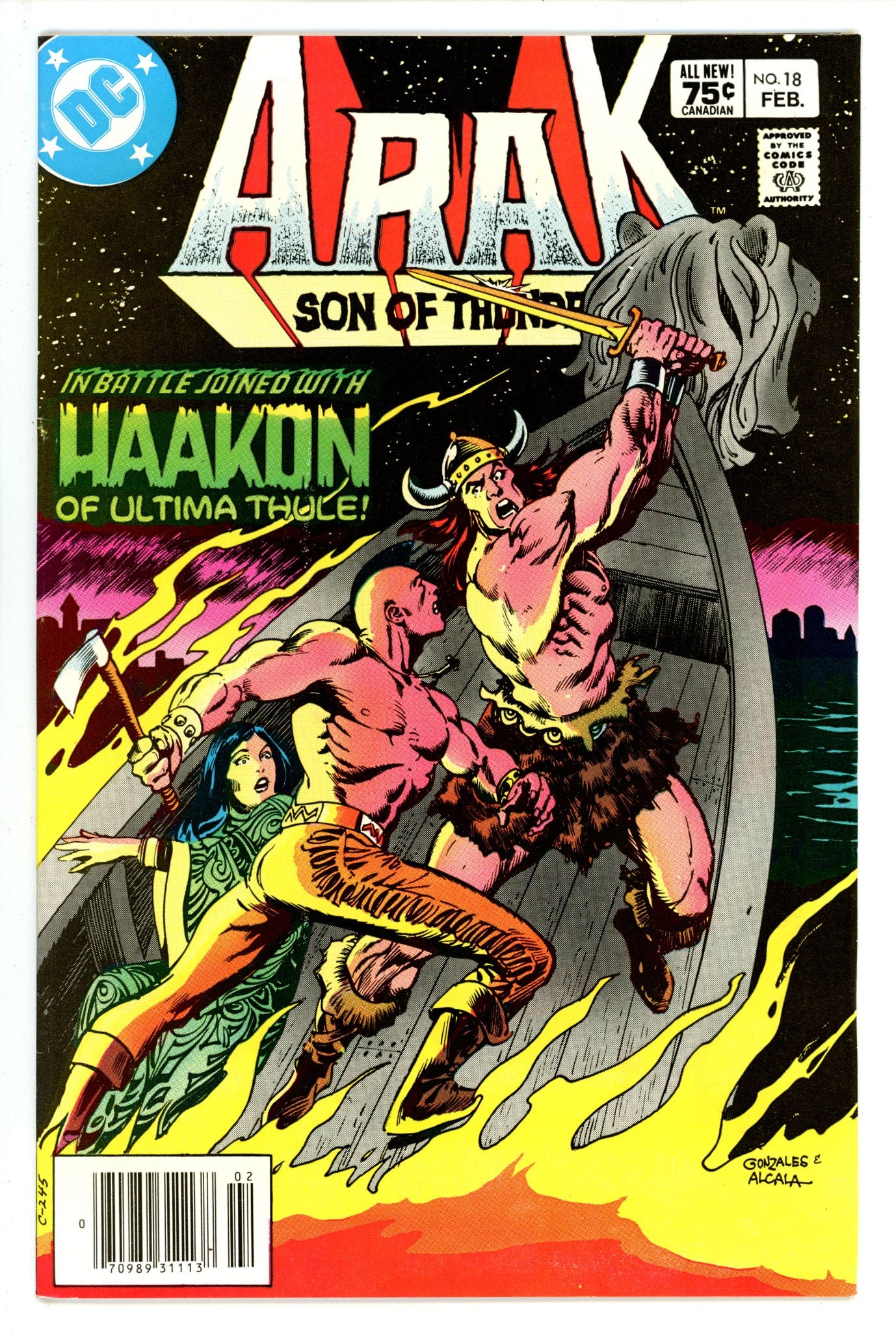 Arak / Son of Thunder 18 Canadian Price Variant VF (1982)