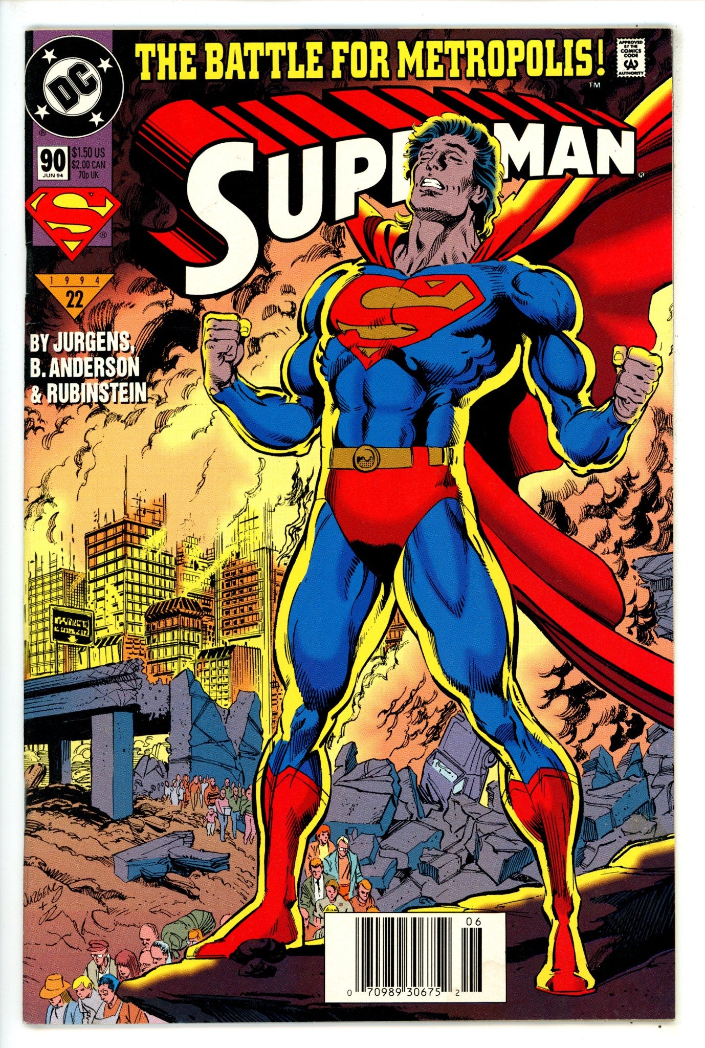 Superman Vol 2 90 Newsstand