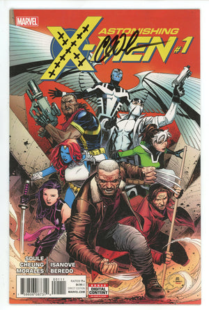 Astonishing X-Men Vol 4 1 Signed / Remark Soule NM