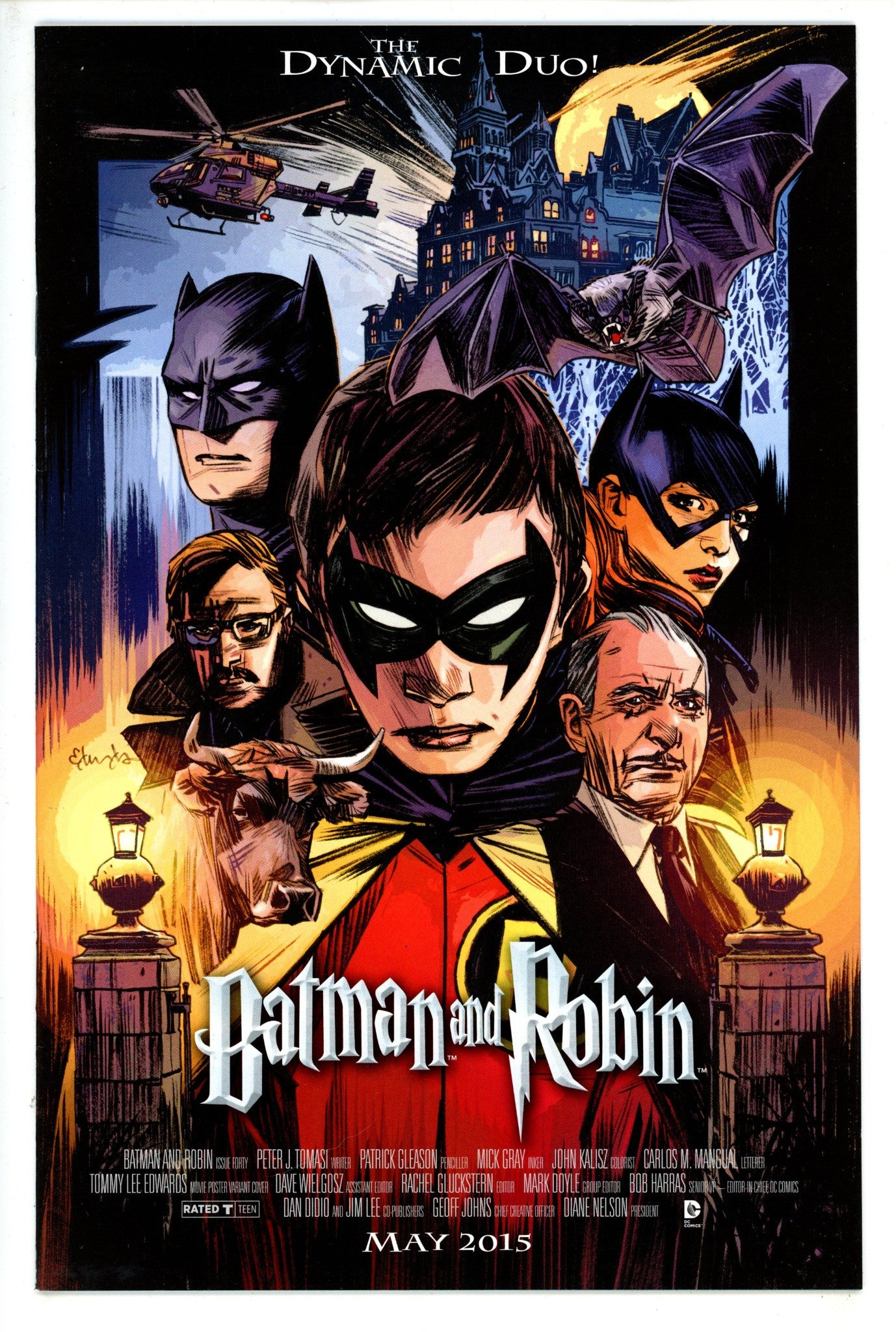 Batman and Robin Vol 2 40 Movie Poster Variant